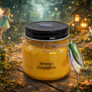 Fairy Wing Jar Candle - Orange